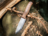 Boker MK III Naturen Sohne Walnut Wood 12C27 Fixed Blade Knife w/ Sheath M02NA001