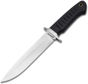 Boker Magnum Sledgedog Black TPR 440 Stainless Fixed Blade Knife w/ Sheath M02RY004