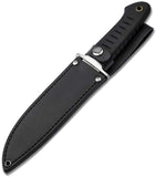 Boker Magnum Sledgedog Black TPR 440 Stainless Fixed Blade Knife w/ Sheath M02RY004