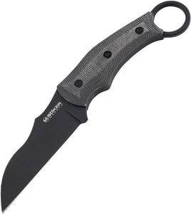 Boker Magnum Straight Karambit Black Micarta 7Cr17MoV Fixed Blade Knife w/ Sheath M02RY700
