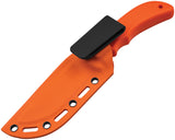 Boker Magnum HL Drop Point Orange TPR 440C Stainless Fixed Blade Knife w/ Sheath M02RY800