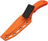 Boker Magnum HL Guthook Orange TPR 440C Stainless Fixed Blade Knife w/ Sheath M02RY801