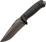 Boker 9.5" Magnum Urban King Titanium Finish Blade Black Fixed Knife - m02ya147