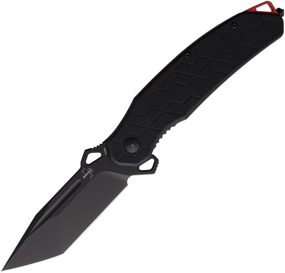 Boker Plus Yokai Linerlock Black G10 Folding D2 Steel Tanto Pocket Knife P01BO151