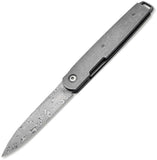Boker Plus LRF Linerlock Stonewashed Titanium Folding Damascus Pocket Knife P01BO174DAM