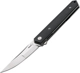 Boker Plus Kwaiken Duplex Linerlock VG-10 Drop Pt Black G10 Folding Knife - P01BO282