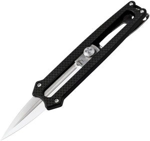 Boker Plus Slike Slide Lock Manual OTF Black G10 D2 Steel Pocket Knife P01BO411