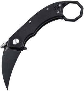 Boker Plus HEL Karambit Linerlock Black G10 Folding 154CM Pocket Knife P01BO515