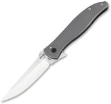 Boker Plus The Escort Framelock Gray Stainless Folding Nitro-V Pocket Knife P01BO638