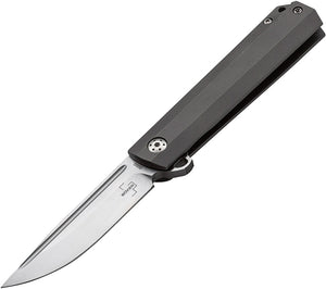 Boker Plus Cataclyst Framelock Gray Titanium Folding D2 Steel Pocket Knife P01BO640