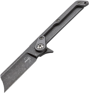 Boker Plus Fragment Slip Joint Black Stonewash Folding 440C Pocket Knife P01BO660