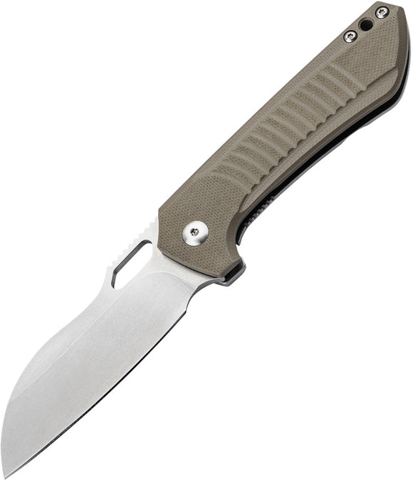 Boker Plus Swoopy Framelock Tan G10 Folding Nitro-V Pocket Knife P01BO693