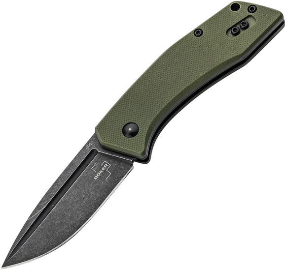 Boker Plus Worldwide 2.0 Slip Joint Green G10 Folding 440C Stainless Pocket Knife P01BO798