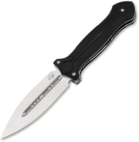Boker Plus Cheus Linerlock Black G10 Folding VG-10 Spear Pt Pocket Knife P01BO888