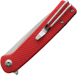 Boker Plus Fire Ant Red Folding 4116 Stainless Drop Pt Pocket Knife P01BP0008