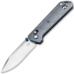 Boker Plus Kihon DC Crossbar Lock Gray Aluminum Folding Nitro-V Pocket Knife P01BP0023