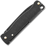 Boker Plus Atlas Mini Slip Joint Black Stonewash Folding 12C27 Sandvik Pocket Knife P01BP0025