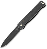 Boker Plus Atlas Mini Slip Joint Black Stonewash Folding 12C27 Sandvik Pocket Knife P01BP0025