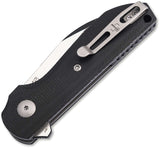 Boker Plus Corvus Linerlock Black Micarta Folding Nitro-V Pocket Knife P01BP0071