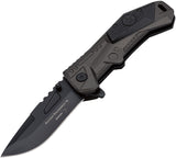 Boker Plus Gray Black Kalashnikov 16 Linerlock 7Cr17 Folding Knife - P01KAL16