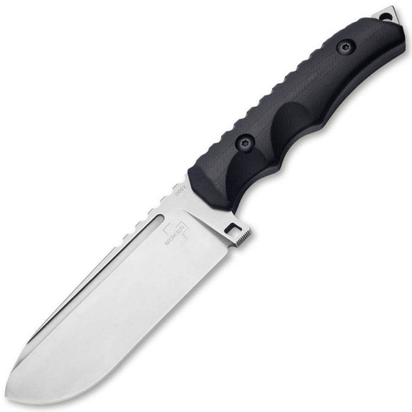 Boker Plus Hermod 2.0 Black G10 D2 Steel Fixed Blade Knife w/ Sheath P02BO053