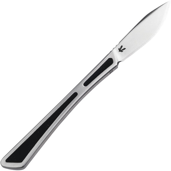 Boker Plus Scalpel Satin Stainless & Black Epoxy D2 Steel Fixed Blade Knife P02BO072