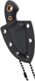 Boker Plus Gnome Black Micarta D2 Steel Fixed Blade Knife w/ Sheath P02BO084