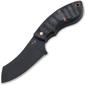 Boker Plus Rhino Black Micarta D2 Steel Fixed Blade Knife w/ Sheath P01BO085