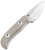 Boker Plus Dasos 2.0 Tan G10 D2 Steel Drop Pt Fixed Blade Knife w/ Sheath P02BO111
