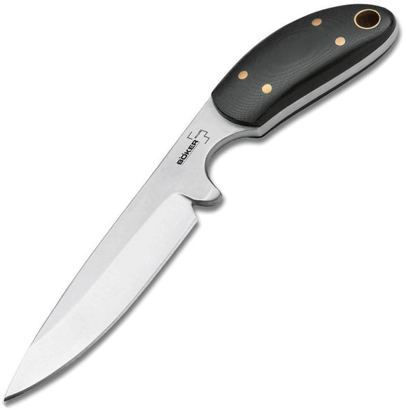 Boker Plus Pocket 2.0 Black G10 440C Stainless Fixed Blade Knife w/ Sheath P02BO772