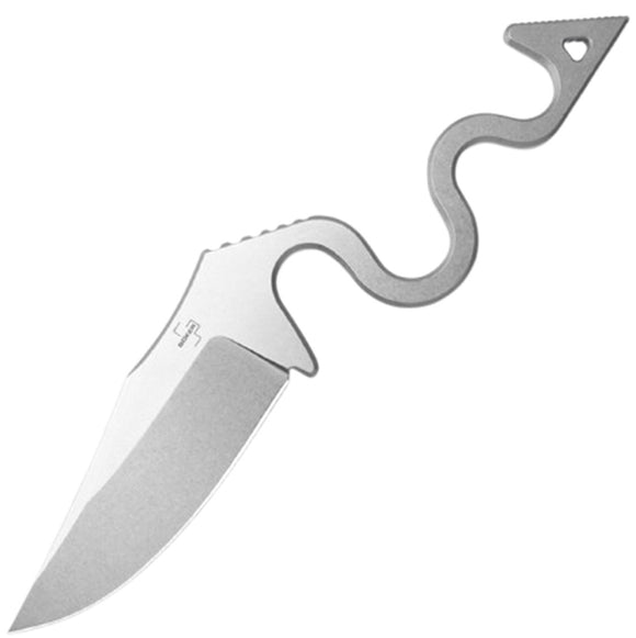 Boker Plus The Midgards Snake Stonewash D2 Steel Fixed Blade Knife w/ Sheath P02BP0004