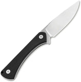 Boker Plus Brasa Black G10 14C28N Sandvik Fixed Blade Knife w/ Sheath P02BP0014