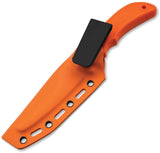 Boker Plus Guthook Orange TPR Stainless Fixed Blade Knife w/ Sheath P02BP0018