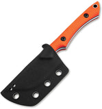 Boker Plus M.U.K. Orange G10 14C28N Fixed Blade Knife w/ Sheath P02BP0023