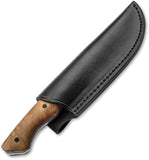 Boker Plus Overnighter Burl Wood D2 Steel Fixed Blade Knife w/ Sheath P02BP0025