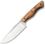 Boker Plus Overnighter Burl Wood D2 Steel Fixed Blade Knife w/ Sheath P02BP0025