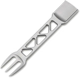 Boker Plus Metalbite Gray 420J2 Stainless Steel Fork & Knife & Spoon Utensil P09BP0021