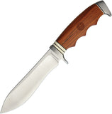 Browning Fixed Stainless Blade Red Sandalwood Handle Knife + Black Sheath 0157