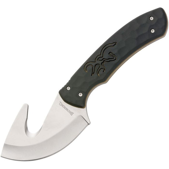 Browning Primal Breakdown Black Rubber 8Cr13MoV Steel Fixed Blade Knife 0433