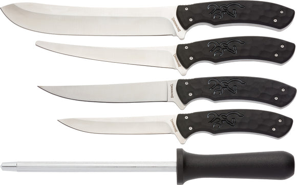 Browning Primal Fish & Game Butcher Fixed Blade Knife Set 0446