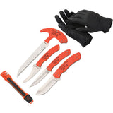 Browning Primal Series Orange Polymer 8Cr13MoV Fixed Blade 6pc Knife Set 0482B