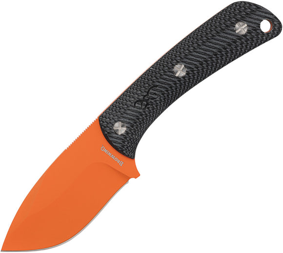 Browning Back Country Small Black G10 D2 Steel Fixed Blade Knife 0499B