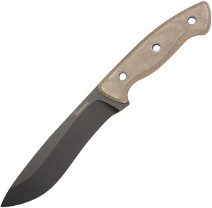 Browning Large Desolation Tan Micarta 440C Stainless Fixed Blade Knife 0517B