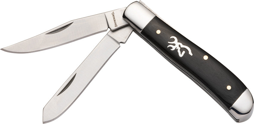 Grande Coltello A Serramanico Trapper 2 Lame, Manici Nero Perla, Rite Edge 973-BK
