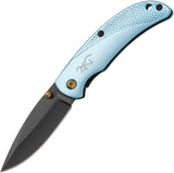 Browning Prism Linerlock Sky Blue Aluminum Folding 7Cr17MoV Pocket Knife 0528