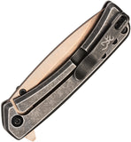 Browning Jericho Framelock Black Stainless & Copper Folding D2 Steel Pocket Knife 0544B