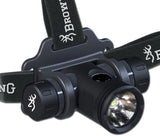 Browning Black Label 6V LED Water Resistant Black Aluminum Body Headlamp 3340