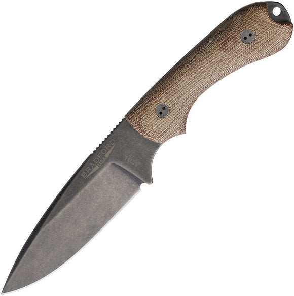 Bradford Knives Guardian 3.2 Natural Micarta AEB-L Fixed Blade Knife 32FE104NA