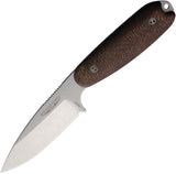 Bradford Knives Guardian 3.5 Brown Burlap Micarta Bohler N690 Fixed Blade Knife 35S132