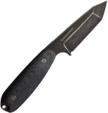 Bradford Knives Guardian 3.5 Black Micarta Bohler N690 Tanto Fixed Blade Knife 35T101N